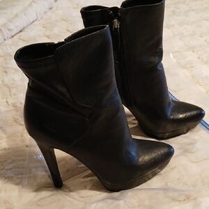 Nine West Black Heeled Boots